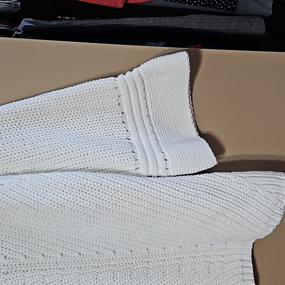 Anthropologie White Knit Sweater - Picture 6 of 13